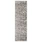 Nourison Rush 2"3" x 7"3" Ivory and Grey Runner, , large