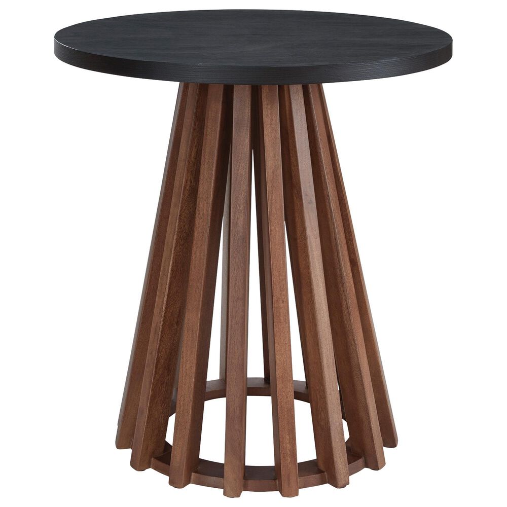 Ashley Kallari End Table in Warm Brown and Matte Black, , large