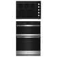 Whirlpool 2-Piece Kitchen Package with 6.4 Cu. Ft. Wall Oven Microwave and Electric Cooktop in Fingerprint Resistant Stainless Steel, , large