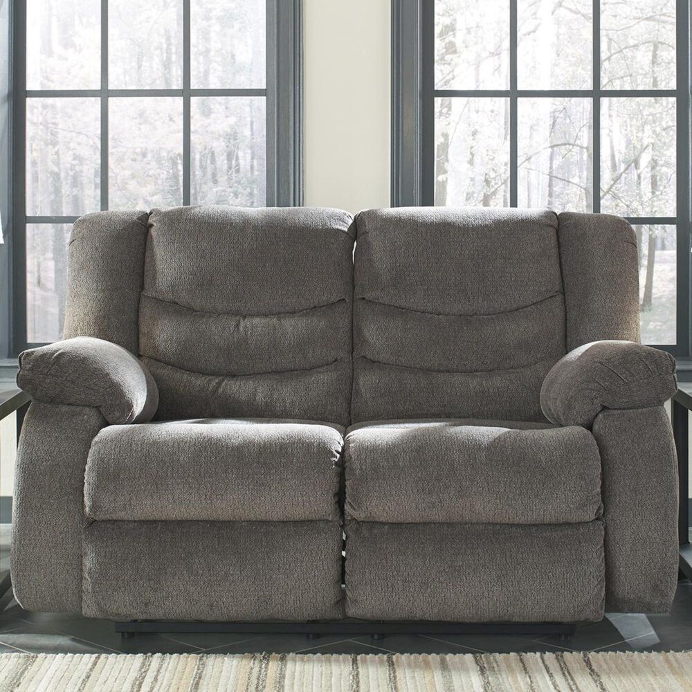 Ashley Tulen Reclining Loveseat in Gray, , large