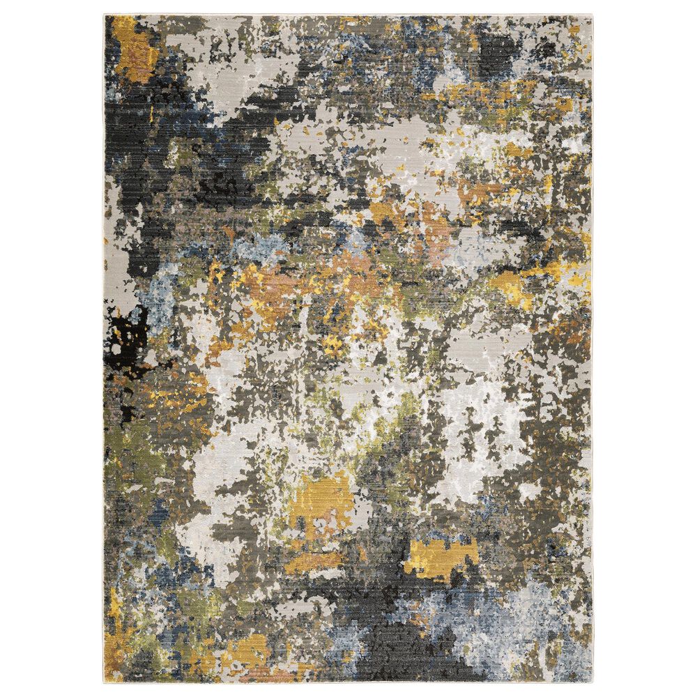 Oriental Weavers Caravan Abstract Painted 7"10" x 10"10" Multicolor Area Rug, , large