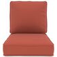 Sunwell Garden 4" Thick Outdoor Seat and Back Cushion Set in Red, , large