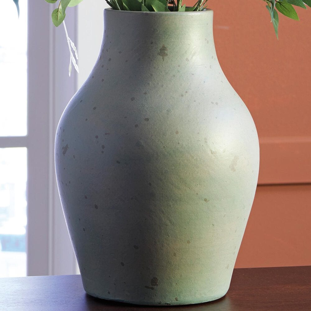 Ashley Baychester 13.13" Vase in Antique Green, , large