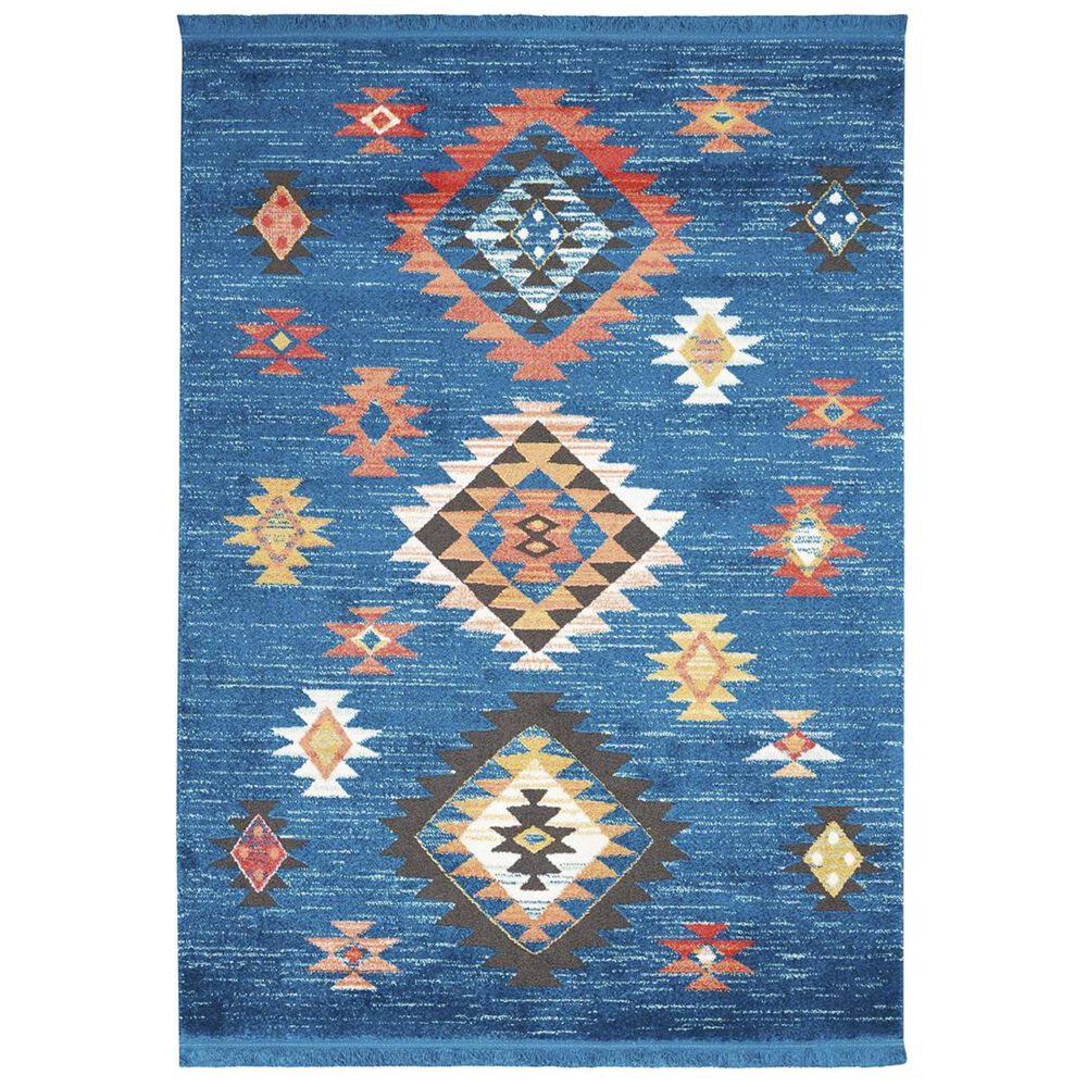 Nourison Navajo NAV07 2"2" x 4"3" Blue Area Rug, , large