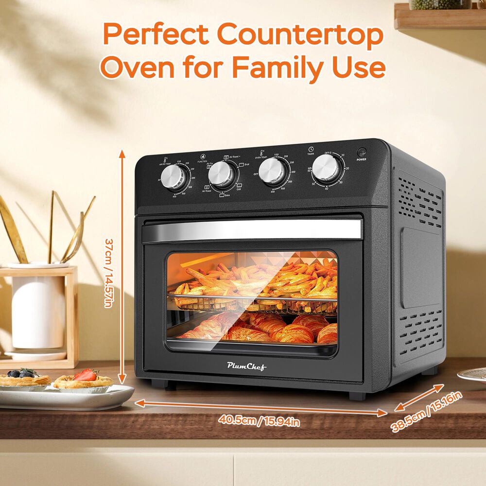 HOMLUX 27.5 Qt Air Fryer Oven in Black, , large