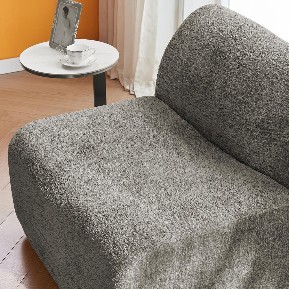 Hearth and Haven Accent Chair and Ottoman in Gray, , large