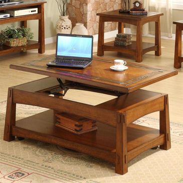 Shannon Hills Craftsman Home Lift-Top Coffee in Americana Oak, , large