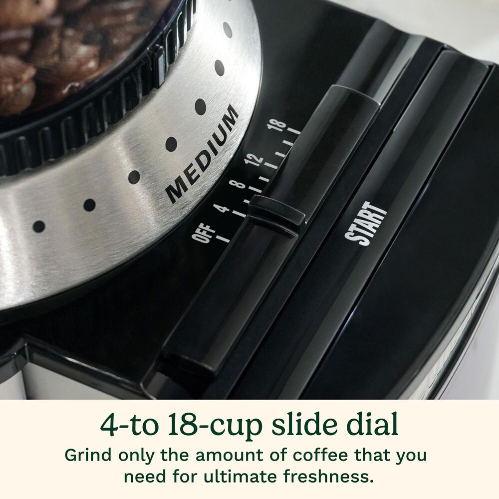 Cuisinart Supreme Grind Automatic Burr Mill Coffee Grinder in Black Stainless, , large
