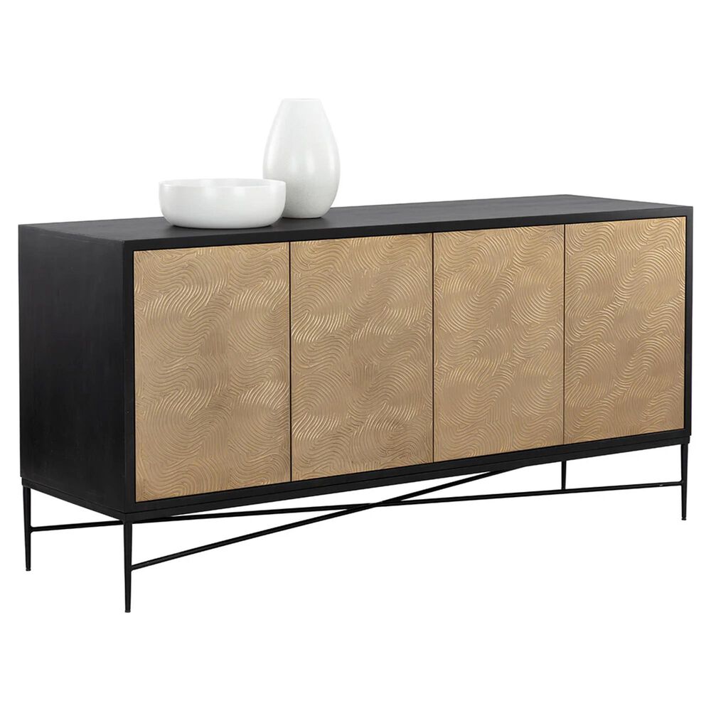 37B Algarve Sideboard in Gold and Black, , large