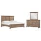 Riva Ridge Oxford 3-Piece Queen Panel Storage Bedroom Set in Tan with USB Ports, , large