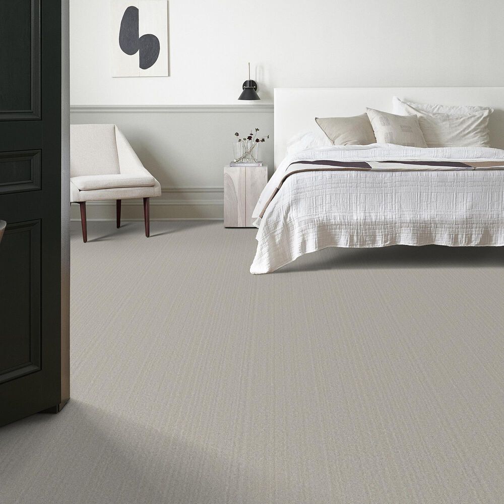 Shaw Serene Stria Carpet in Silver Cloud, , large