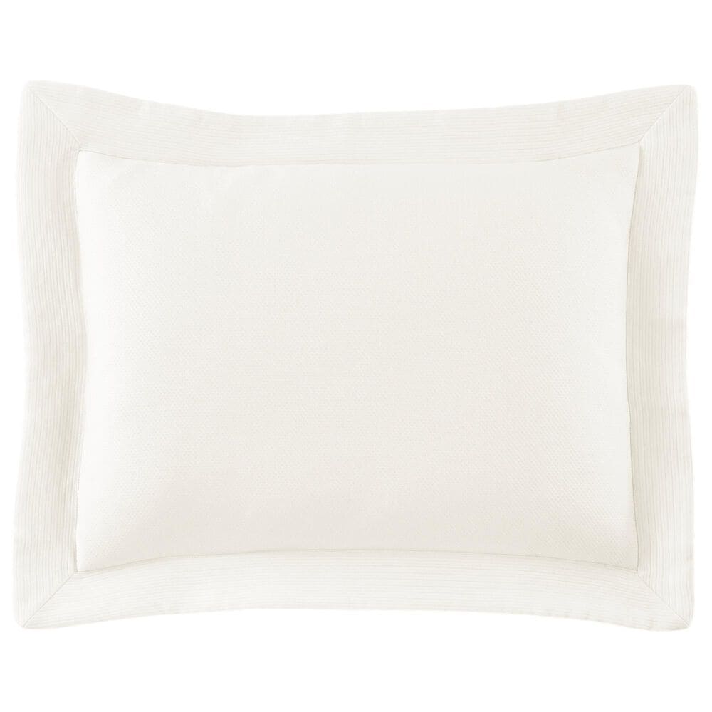Peacock Alley Angelina Euro Matelasse Sham in Pearl, , large
