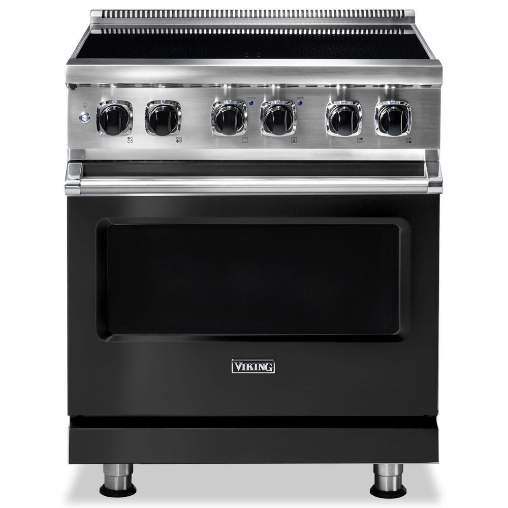 Viking Range 30" Induction Range with 4 Elements in Cast Black, , large