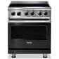 Viking Range 30" Induction Range with 4 Elements in Cast Black, , large