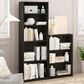 HOMLUX 3-Tier Display Bookshelf with Adjustable Shelves in Espresso, , large