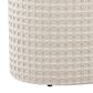 LumiSource Tahoe 18" Waffle Storage Ottoman in Ivory, , large