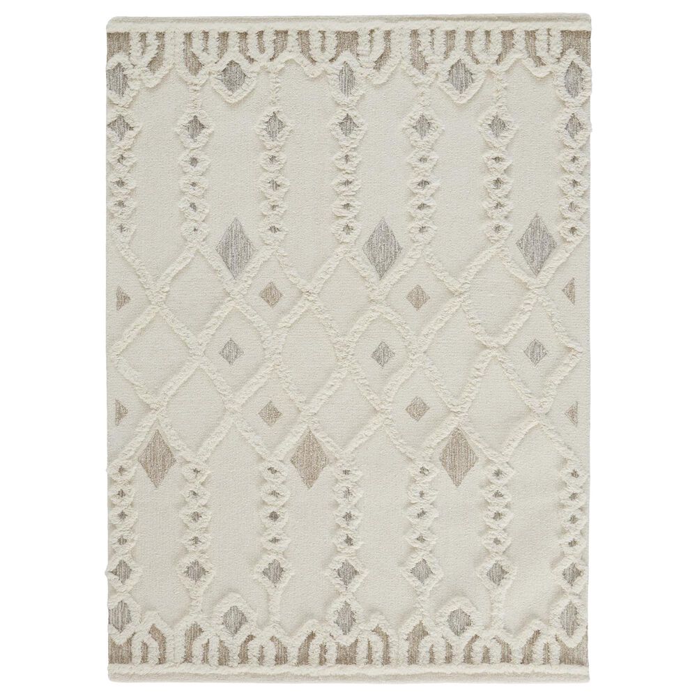 Feizy Anica 8011F 5" x 8" Ivory Area Rug, , large