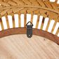 Maple and Jade 36" Round Wall Mirror in Matte Brown, , large