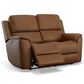 Flexsteel Henry Power Reclining Sofa and Loveseat Set in Caramel Brown, , large