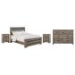 Ashley Zelen 4-Piece Queen Bedroom Set in Warm Gray, , large