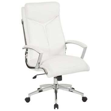 OSP Home FL Series High Back Executive Chair in White, , large
