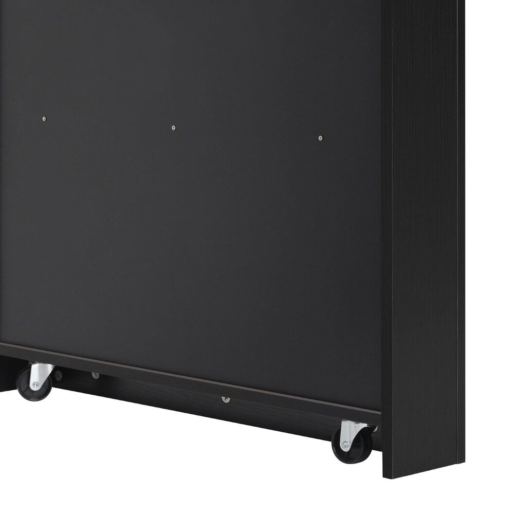 HOMLUX 60" Kitchen Island in Black, , large