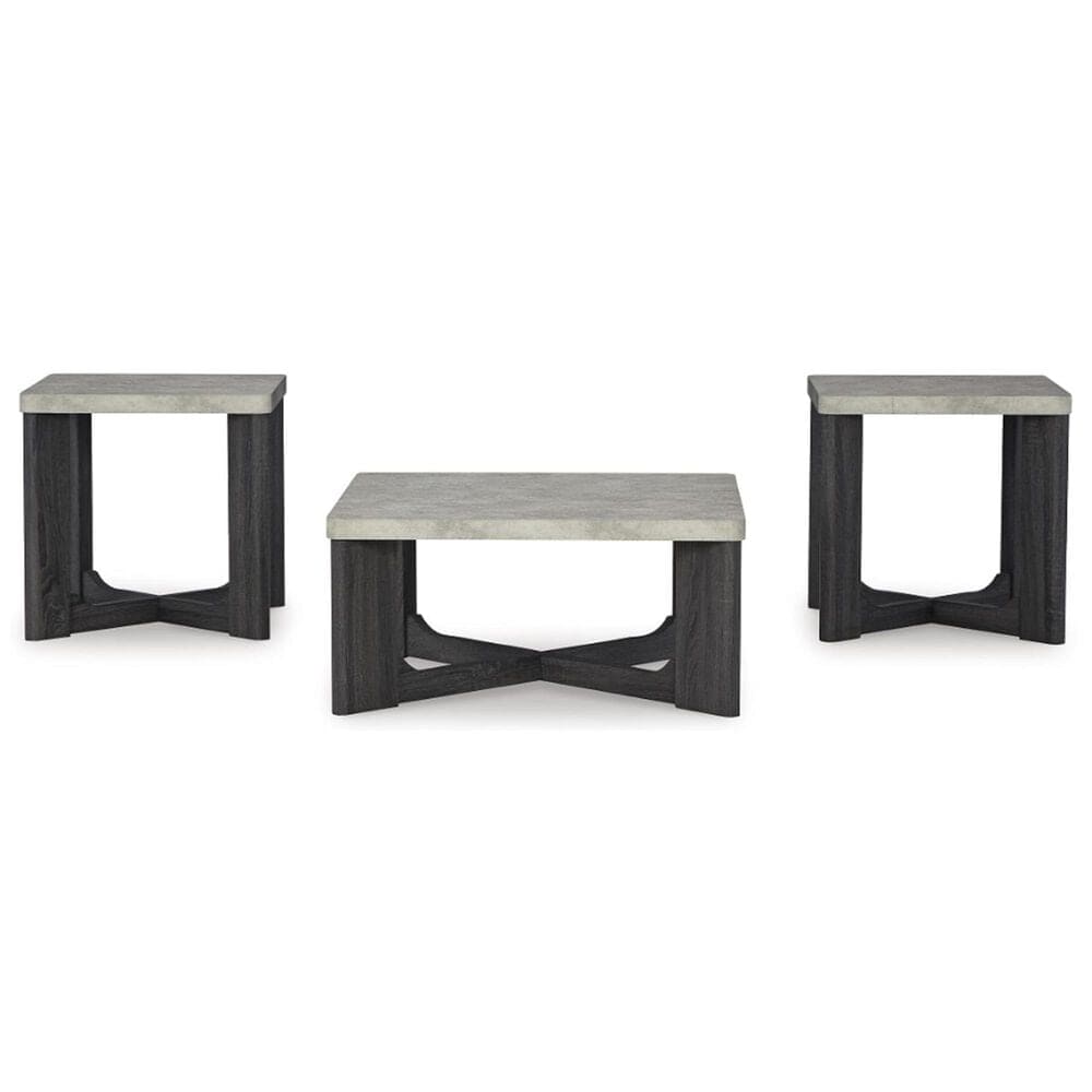 Titanic Furniture Isabella 3-Piece Table Set in Gray, , large