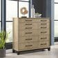 Emerald Home Furnishings Sutton Place 12-Drawer Master Chest in Caramel and Cocoa Brown, , large