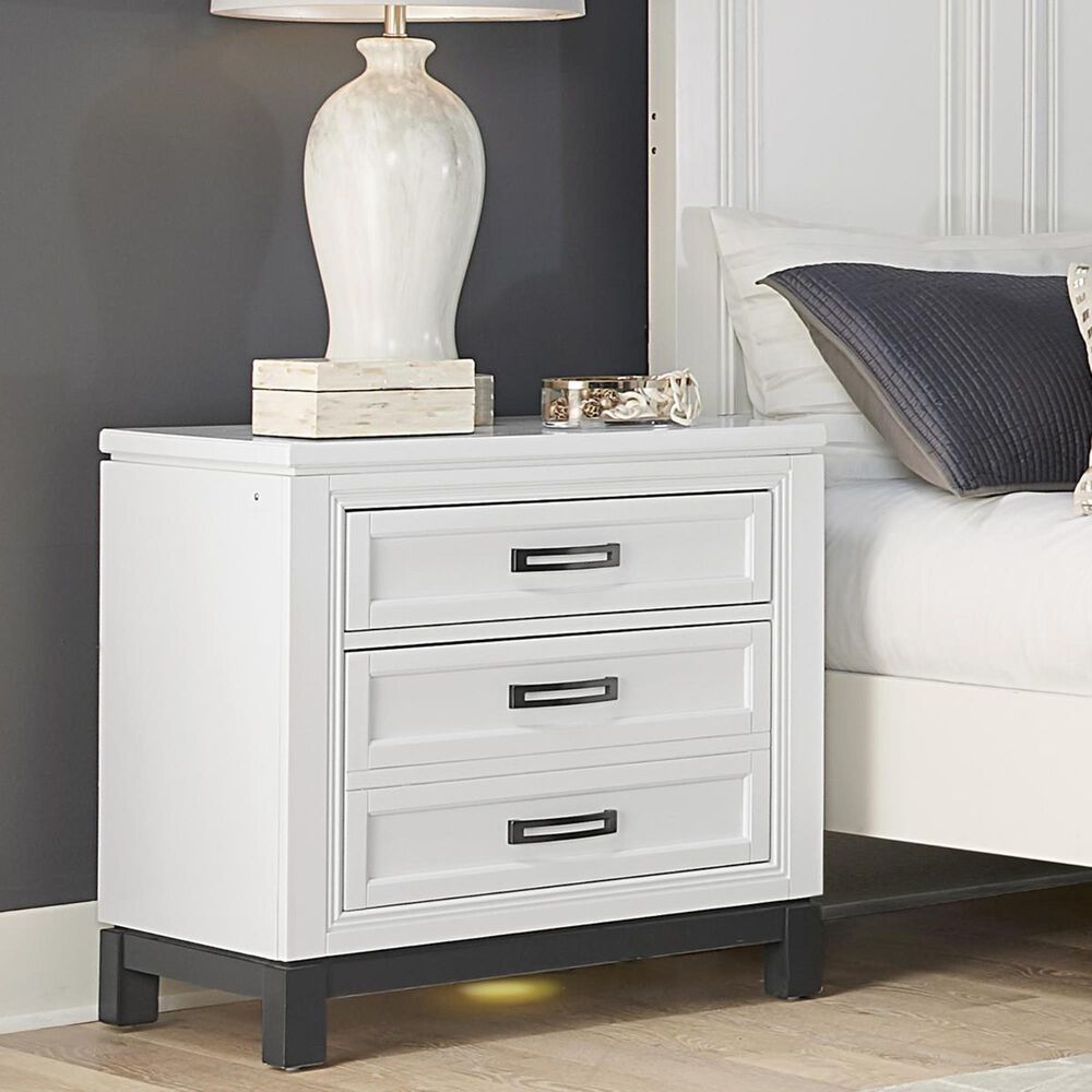Riva Ridge Hyde Park 2 Drawer Nightstand in White, , large