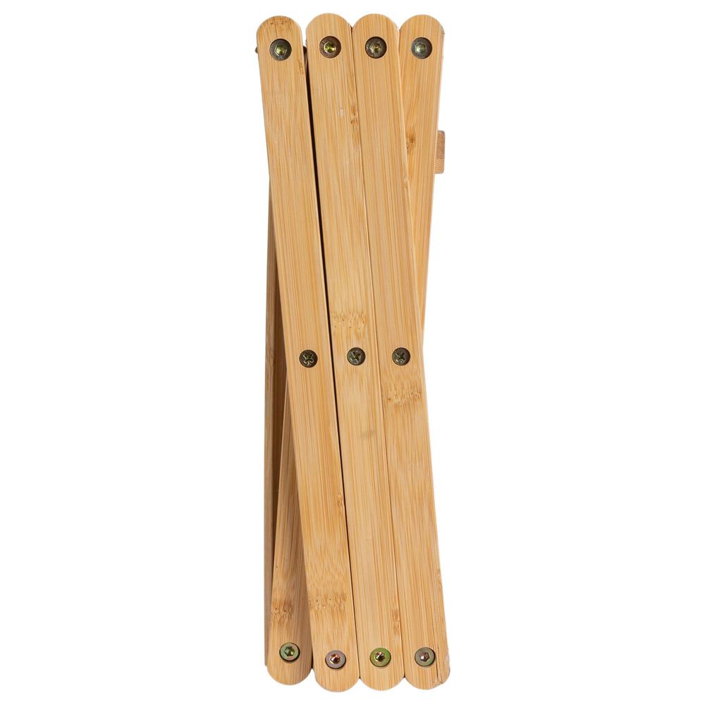 Household Essentials 4-Tier Folding Shoe Rack in Natural, , large