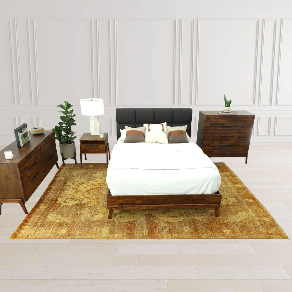 Lh Imports Remix Queen Bed in Brown, , large