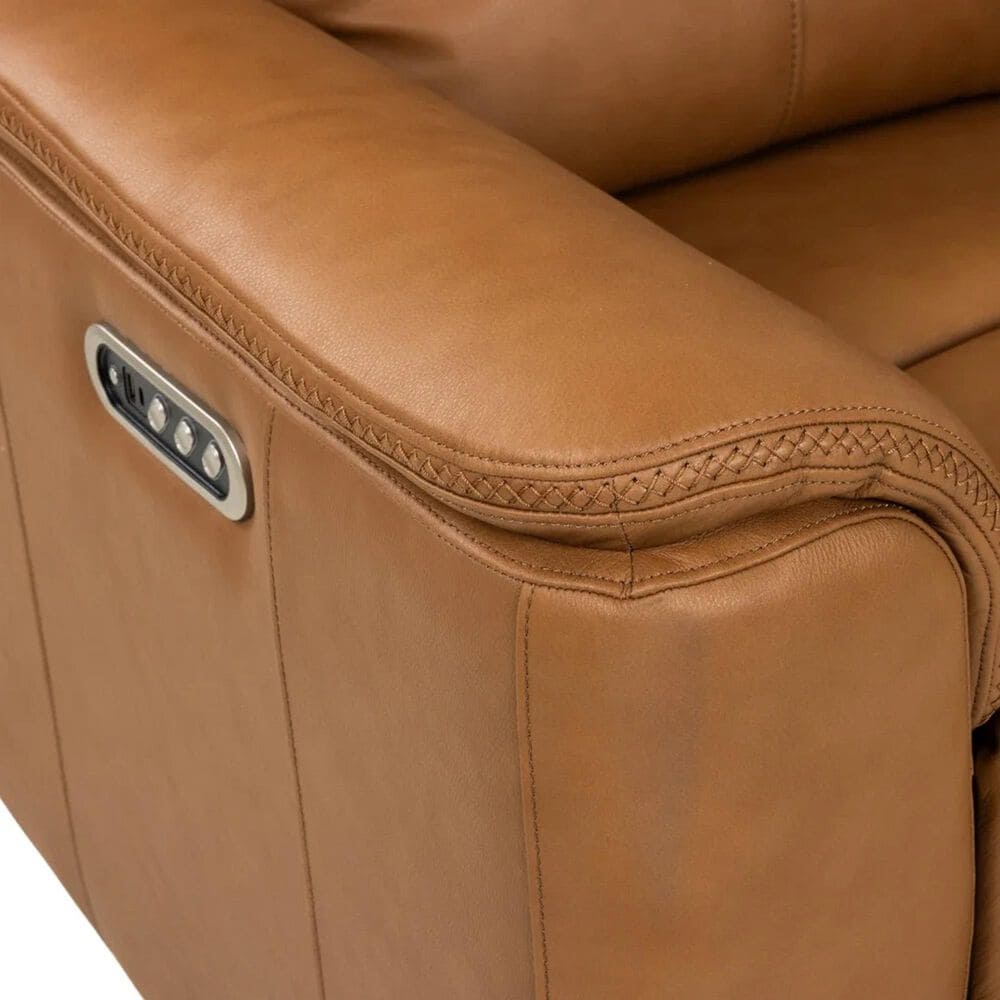 Mayberry Hill Mustang Power Reclining Loveseat in Aline Butternut, , large