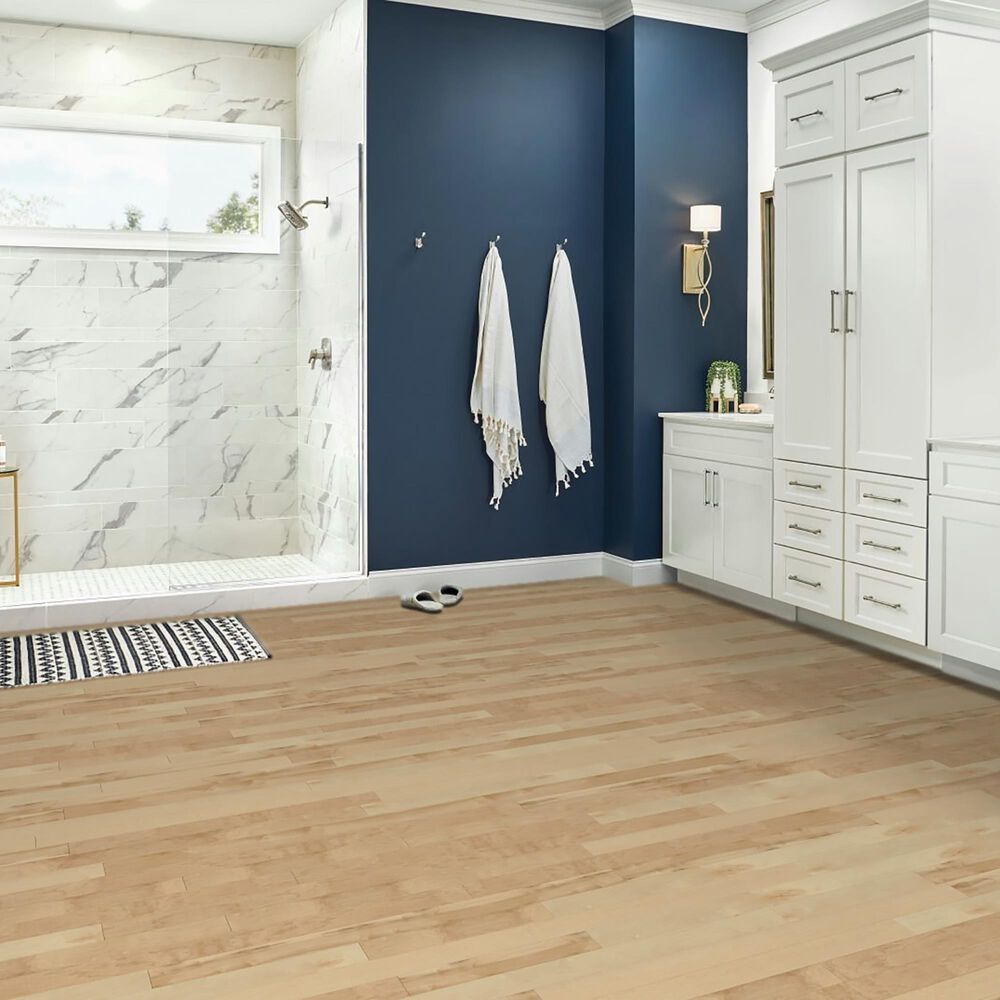 Hartco Prime Harvest Natural Medium Gloss Maple 3 1/4&quot; Solid Hardwood, , large