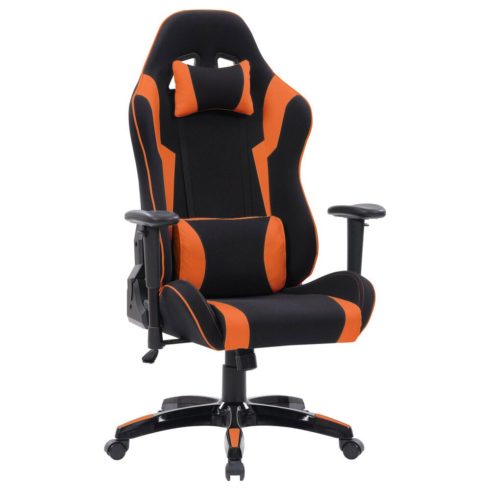 CorLiving Ergonomic Gaming Chair in Black/Orange, , large