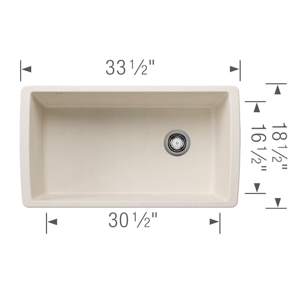 Blanco Diamond Super Single Bowl Kitchen Sink in Soft White, , large