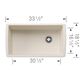 Blanco Diamond Super Single Bowl Kitchen Sink in Soft White, , large