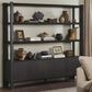 Four Hands Bolton Orwin Wide Bookcase in Smoked Black Oak, , large