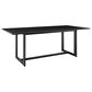 Blue River Grand 7-Piece Patio Dining Table Set in Black, , large