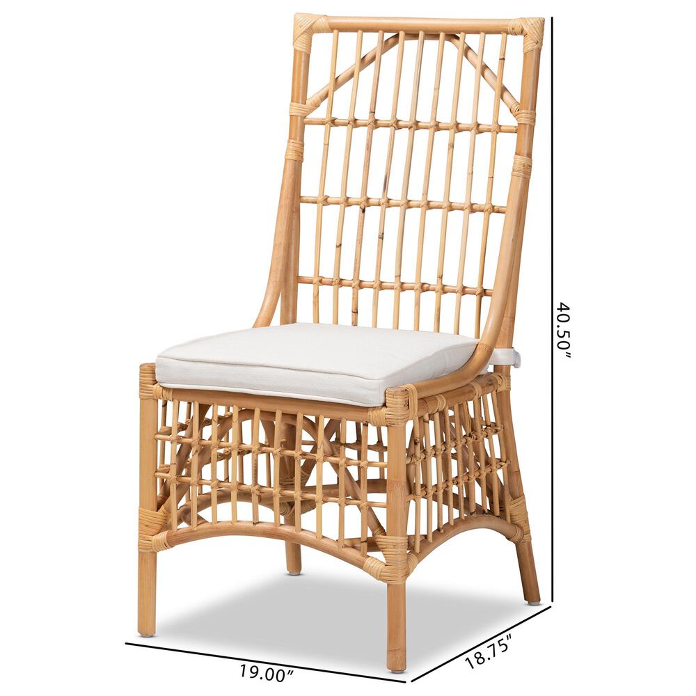 Baxton Studio Rose Side Chair in Natural Brown, , large