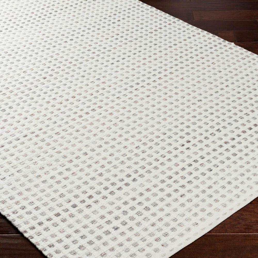 Surya Ariel White, Light Gray and Rust 10&#39; x 14&#39; Area Rug, , large