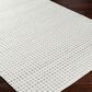 Surya Ariel White, Light Gray and Rust 10" x 14" Area Rug, , large