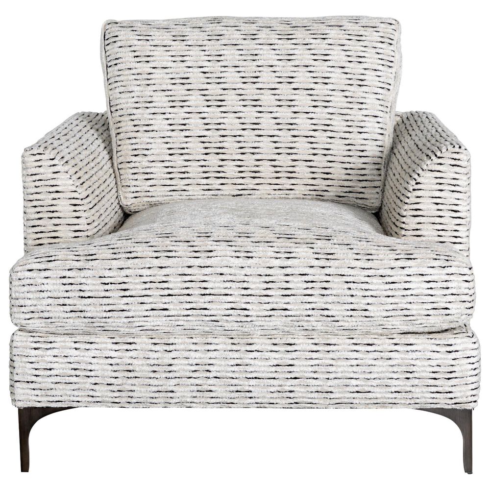 Massoud Manufacturing Lauren Arm Chair in Lydia Domino, , large