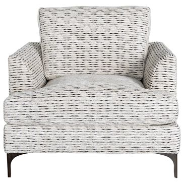 Massoud Manufacturing Lauren Arm Chair in Lydia Domino, , large