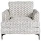 Massoud Manufacturing Lauren Arm Chair in Lydia Domino, , large