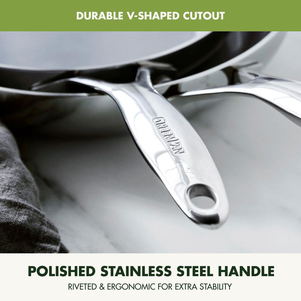 Green Pan Valencia Pro 12" Open Frypan in Stainless Steel, , large