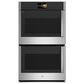 GE Profile 30" Double Wall Oven with Left-Hand Side-Swing Doors in Stainless Steel, , large
