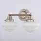 Vaxcel Eastgate 2-Light Bathroom Vanity in Satin Nickel, , large