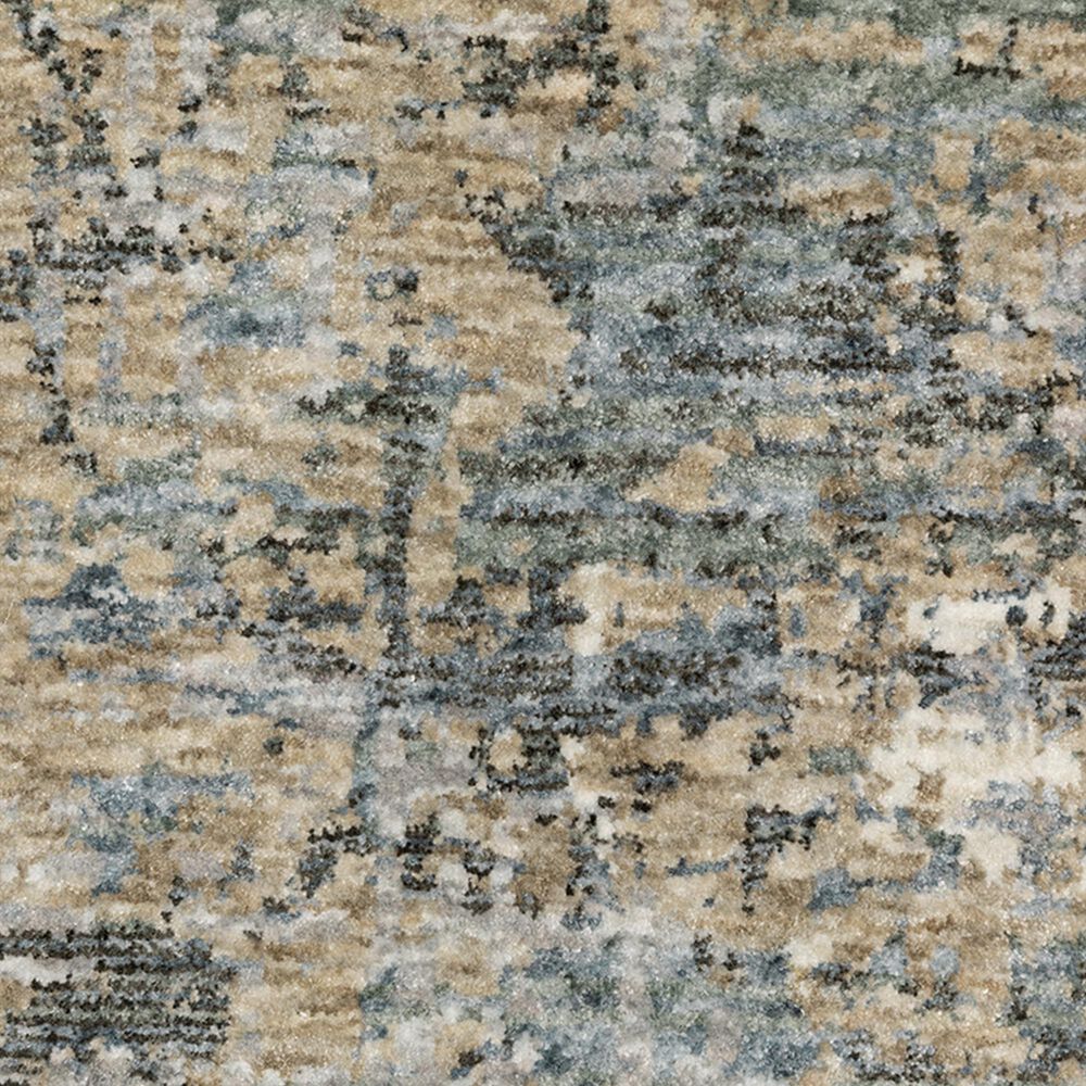 Oriental Weavers Hayden HAY08 2&#39;3&quot; x 7&#39;6&quot; Beige and Blue Runner, , large