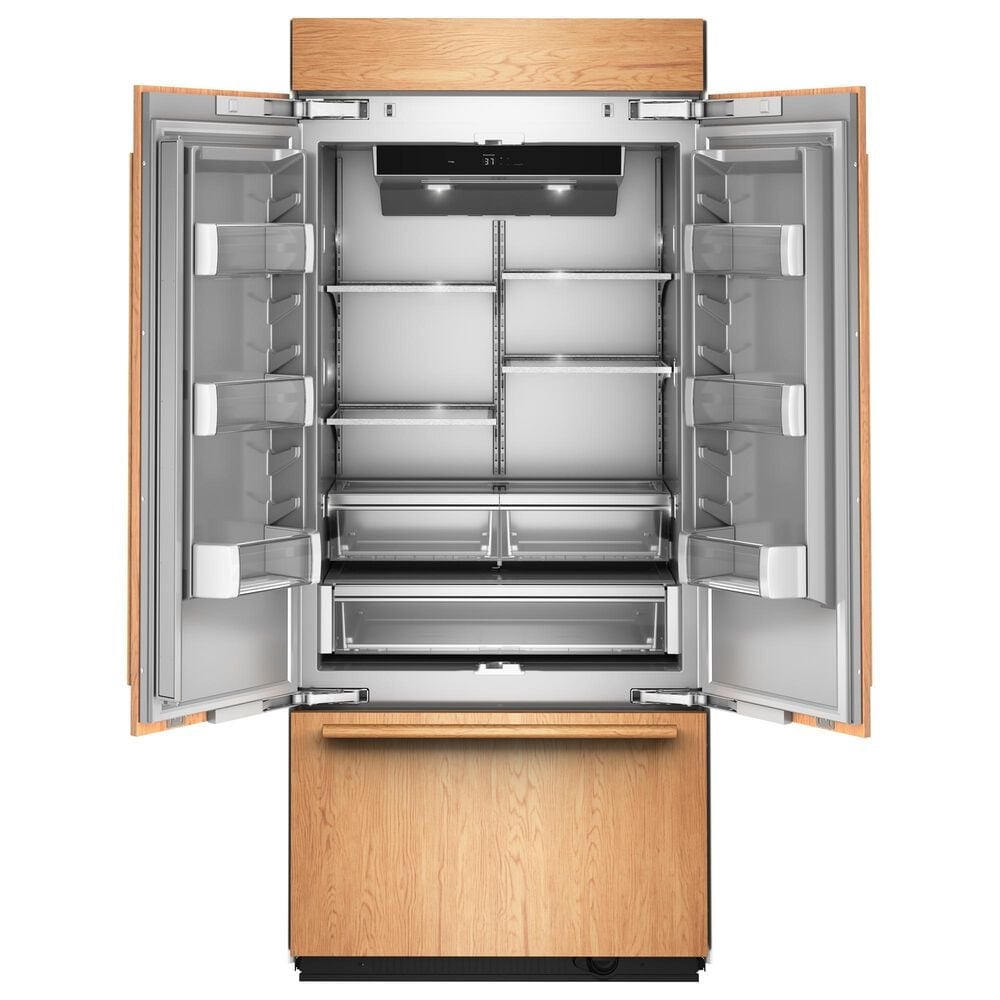 KitchenAid 20.8 Cu. Ft. Built-In French Door Bottom Mount Refrigerator with Platinum Interior in Panel Ready, , large