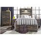 Ashley Drystan Twin Dual Storage Bed in Brown Rustic, , large